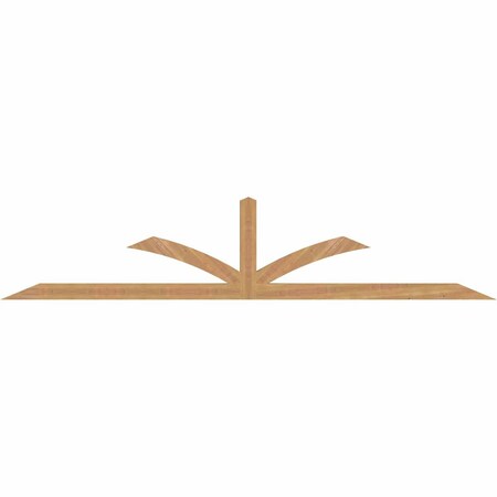 Ekena Millwork Richland Timber Gable Bracket, Western Red Cedar, 108"W x 22"H x 3 1/2"D x 3 1/2"F, 5/12 Pitch GBW108X22X0404RIC00SWR
